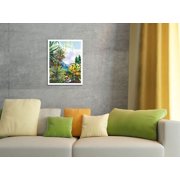 Haena Garden - Kauai Northshore Hawaii - From an Original Hawaii Watercolor Painting by Peggy Chun - Master Art Print (Unframed) 9in x 12in
