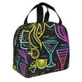 thumbnail image 2 of Vsdgher Neon Bar Drinks Lunch Bag, Lunch Box for Women Adult Men, Lunch Tote Insulated Cooler Lunch Container for Work/Office/Picnic/Travel, 2 of 8