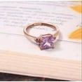 thumbnail image 2 of Ayesha Gems Pink Amethyst Sterling Silver Ring, February Birthstone Ring., 2 of 3