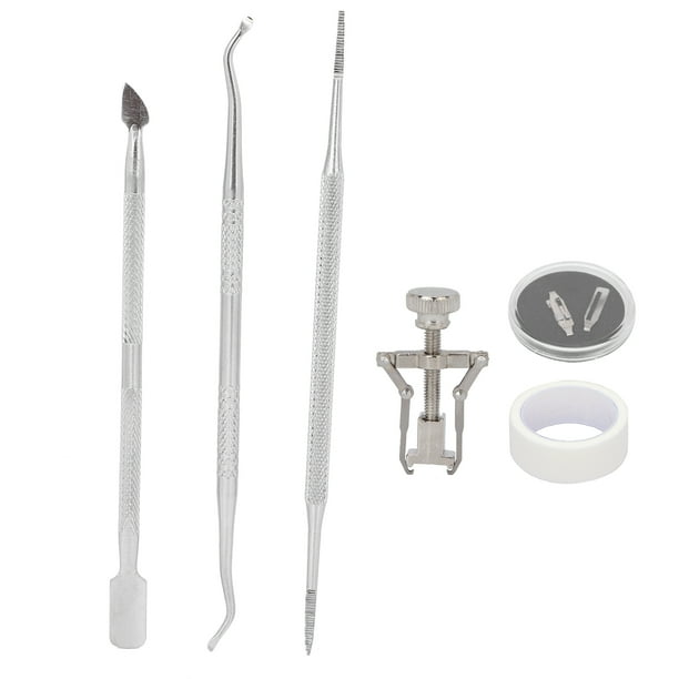 Herramientas para uñas encarnadas, elevador de uñas de los pies de acero inoxidable, Corrector de paroniquia portátil, herramienta para el cuidado de los pies