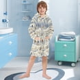 thumbnail image 5 of FORMRS Kids Bathrobe Unisex Hooded Robe Toddler Pajamas Sleepwear, Size 2-3T, Snowy Mountains, 5 of 7