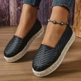 thumbnail image 2 of Hopeusnice Sandals for Women Thick-Soled Heel Breathable Soft PU Materials Summer And Fall Shoes Non-Slip Trendy Pumps Shoes Women's Sandals Round Toe Lightweight Walking Shoes Black 40, 2 of 8