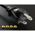 thumbnail image 2 of Cable Leader 10ft NEMA 6-15P to C13 Heavy Duty Power Cord, 14 AWG, Black, 2 of 6