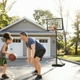 thumbnail image 2 of Soozier Portable Basketball Hoop with Backboard, Wheels, 8-10 ft, Black, 2 of 10