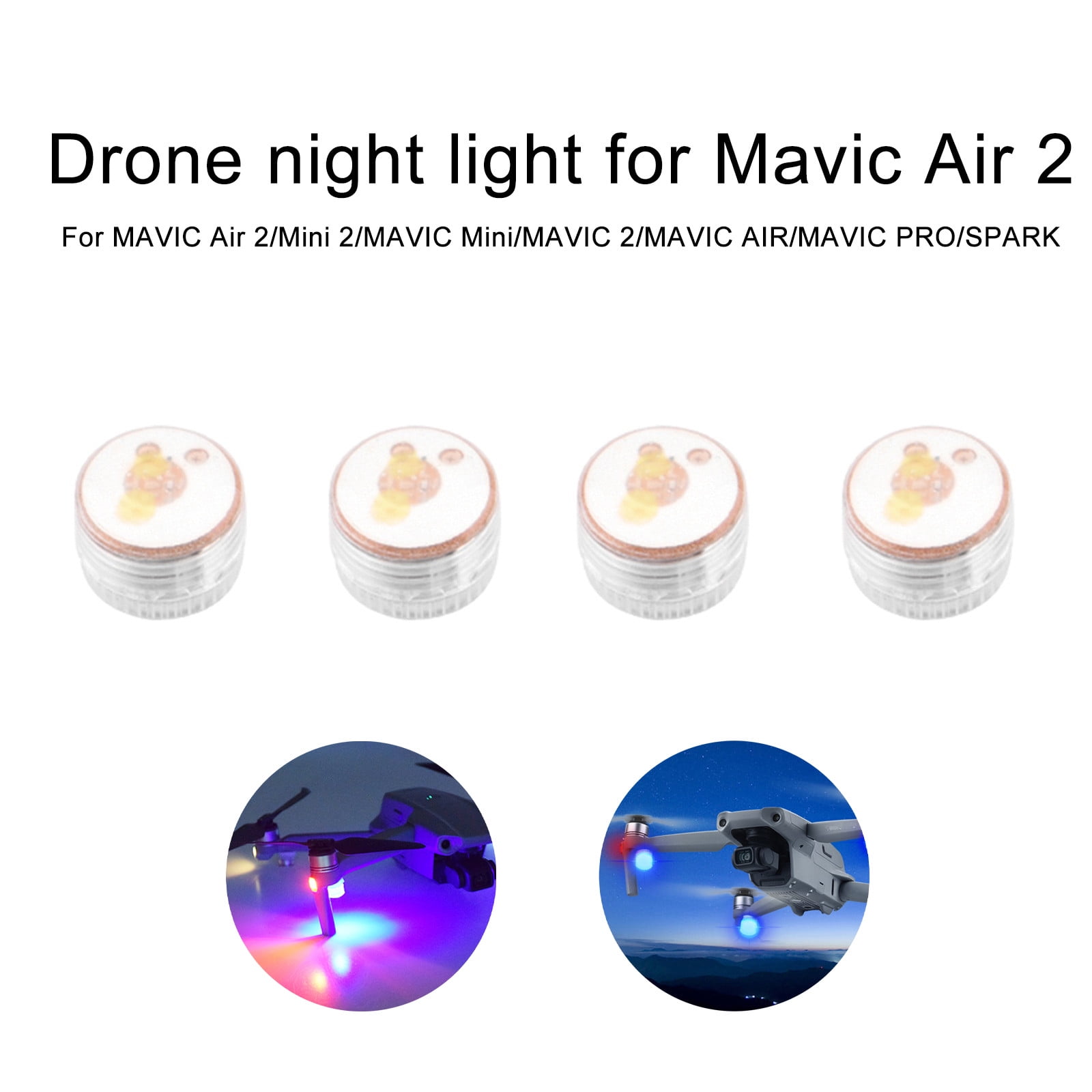 LED Light Night Flight Searchlight Lamp w/Bracket For DJI MINI 2/1/AIR 2/Mavic 2