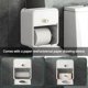 thumbnail image 4 of Waterproof Toilet Paper Holder, Wall Mounted Tissue Storage Box, Roll Organizer for Bathroom Accessories, 4 of 5