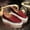 Red, variant on Womens Platform Rhinestones Glitter Fashion Sneakers Comfortable Slip On Flat Loafers Walking Wedding Dress Casual Shoes