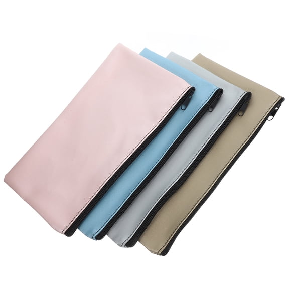 Raindrops 4-Pack Cash Envelope Wallet Pouches for Organizing Receipts and Storage, Budgeting Organizer Bags