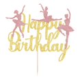 thumbnail image 3 of Cake Topper Dxsdgetue Ballet Ballerina Fiesta de Cumpleaños, 3 of 8