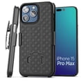 thumbnail image 1 of Funda para iPhone 15 Pro Max Galvanox negro Ultra Durable con Clip para Cinturón, 1 of 8