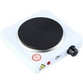 thumbnail image 2 of HUSERYT 1-Burner Electric Griddle - 500W, Portable, Thermostat Controlled, White, 2 of 5