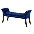 thumbnail image 1 of Imperial Tufted Bench With Armrest (Navy Blue), 1 of 3