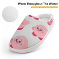 thumbnail image 4 of Kirby Pattern Soft Plush Slippers for Boys Girls Winter Warm Cotton Slippers with Rubber Sole Non-Slip Kid's Slip on Shoes Fluffy House Slippers For Indoor And Outdoor, 4 of 8