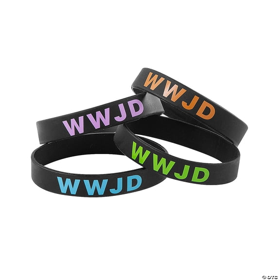 What Would Jesus Do Bracelets - 24 Pieces