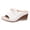 White, variant on Orthopedic Wedges Slip on Dressy Sandals for Women Ladies 2026 Summer Trendy Casual Leather Arch Support Platform Heeled Dress Slides Business Office Work Orange Size 8