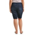 thumbnail image 4 of A3 Denim Women's Plus Size Bermuda Shorts, 11" Inseam, Sizes 16W-26W, 4 of 4