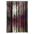 thumbnail image 1 of ABPHQTO Little Fawn Middle Forest Water Reflection 3D Rendering Cortina de ducha de poliéster impermeable y ganchos 120x180 cm, 1 of 1