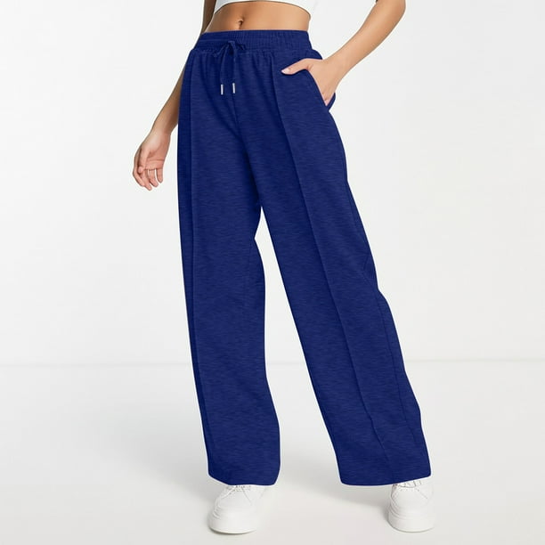 WILLBEST Pantalones Casuales de Mujer, Moda 2024, de Cuero Sintético Liso y Recto, para Mujer Extra Grande