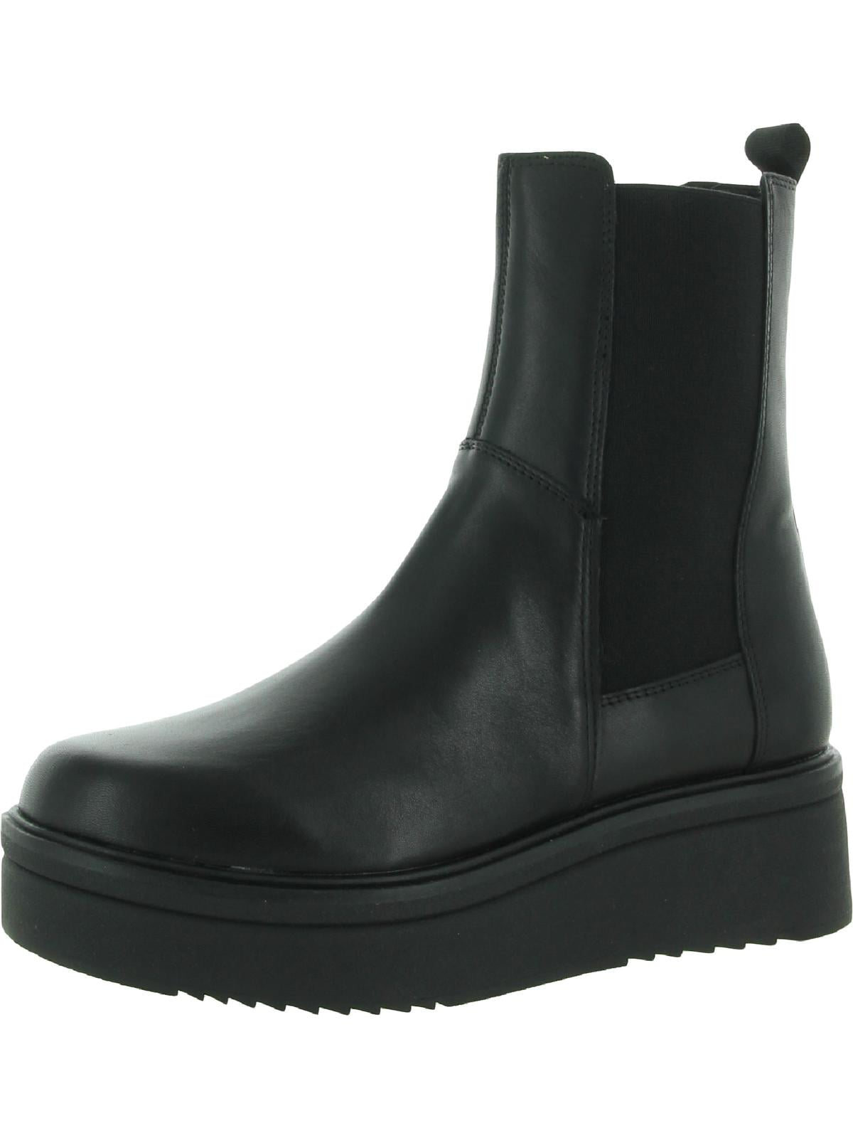 Steve Madden Womens Clarisa Leather Round Toe Chelsea Boots