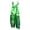 BF-Green, variant on lcziwo Women's St. Patrick's Day Cute Jumpsuits Lucky Irish Clover Graphic Rompers Casual Adjustable Straps Wide Leg Overalls Cotton Linen Summer Beach Outfits Green L