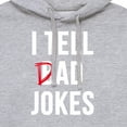 thumbnail image 3 of Instant Message - I Tell Dad Jokes  - Men's Pullover Hooded Fleece Sweatshirt, 3 of 7