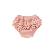 TheFound Newborn Baby Girl Bloomers Diaper Cover Shorts Ribbed Ruffle Bubble Shorts Nappy Underwear Panty