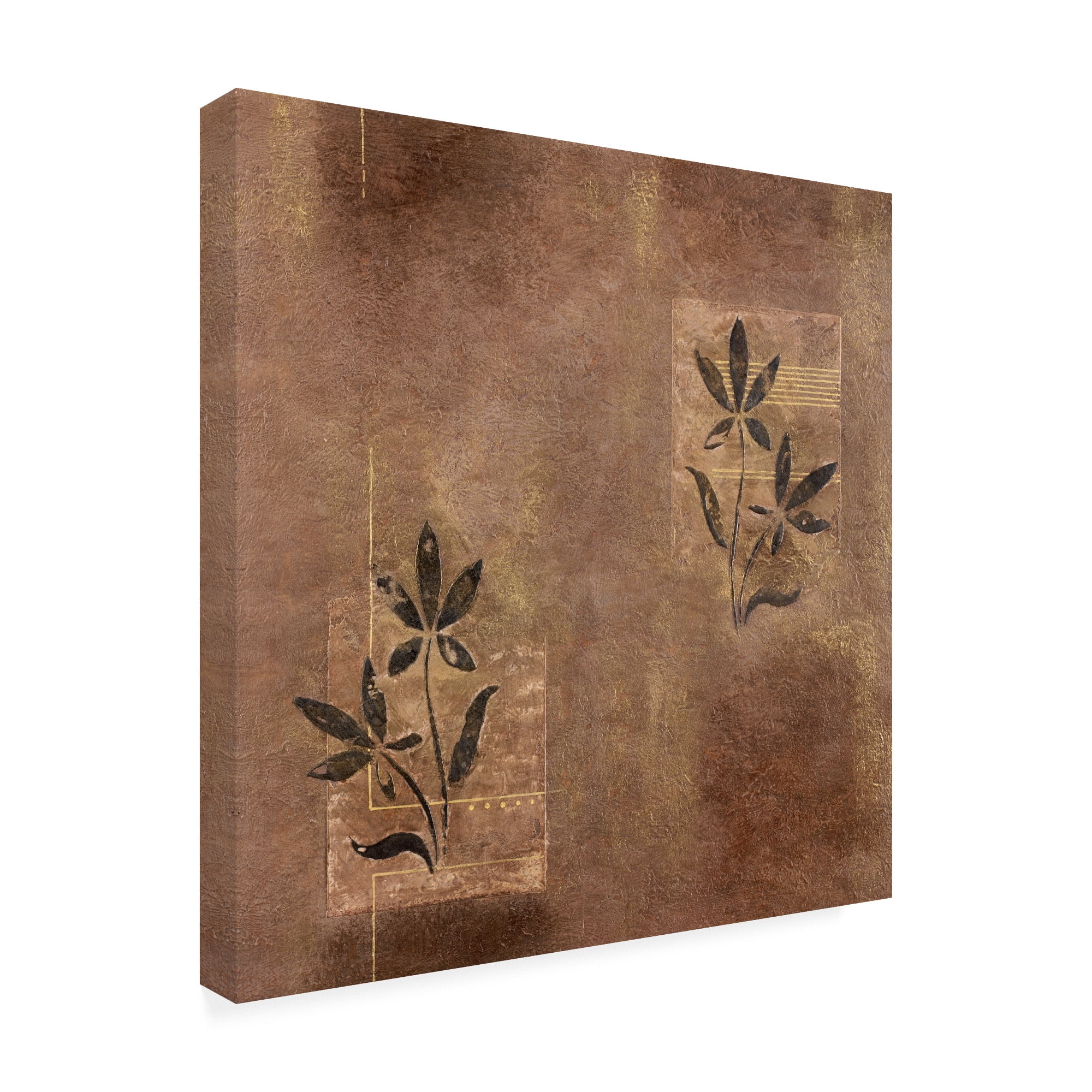 Trademark Fine Art 'Leaves Over Panels Texture' Canvas Art by Pablo Esteban