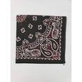 thumbnail image 2 of Hav-A-Hank Paisley Bandanna 22 X 22-Black Red White 100% Cotton USA Made, 2 of 3