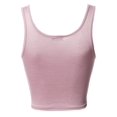 thumbnail image 2 of FashionOutfit Women's Junior Sized Basic Solid Sleeveless Crop Tank Top, 2 of 5