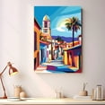 thumbnail image 2 of Santa Cruzs Canvass Vintage, California Travel Prints Wall Art, Santa Cruzs Travel Canvas, California Travel Colorful Canvas - 100AZ1211, 2 of 2