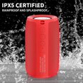 thumbnail image 4 of Bluetooth Speakers,MusiBaby Speaker,Outdoor, Portable,Waterproof,Wireless Speaker,Dual Pairing, Bluetooth 5.0,Loud Stereo,Booming Bass,1500 Mins Playtime for Home,Party (Pure Red, M68), 4 of 8