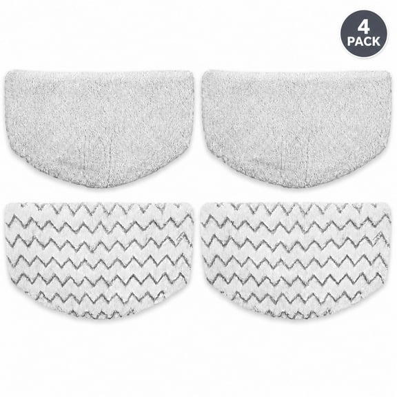 4 Pack Steam Mop Pads Replacement for Bissell Powerfresh Steam Mop 19405 1940W 1440 1544A 1806 18067 2075 Series, Model 1940 5938 19402 19408 19409, Microfiber Washable, Reusable