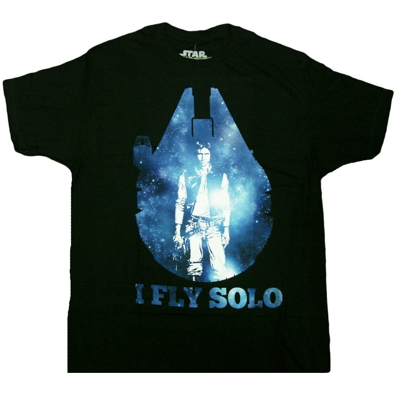 Star Wars Han Solo I Fly Solo Adult T Shirt Walmart