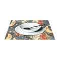 thumbnail image 3 of Sun and Moon Face 12×18 inch Placemats Heat Resistant Washable Foldable Rectangular Placemats Set Decoration Indoor Outdoor for Kitchen Dining Table 6PCs, 3 of 8