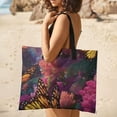 thumbnail image 5 of Rainbow Light Butterflies Vibrant Flowers Garden Outdoor Picnic Blanket, Foldable Waterproof Beach Mat, Portable Beach Blanket for Beach Camping, Hiking, Family Concerts, 5 of 8