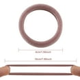 thumbnail image 3 of 100 Pcs Thick Seamless Brown Hair Ties, Ponytail Holders Hair Accessories No Damage for Thick Hair (Natural Colors), 3 of 5