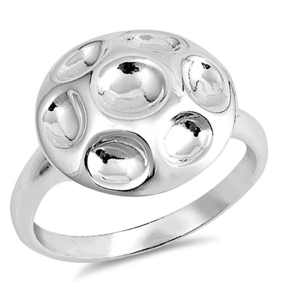 925 Sterling Silver Mushroom Ring Size 7