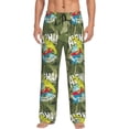 thumbnail image 1 of Balery Surfing Dinosaur Pantalones de pijama para hombre, pijama ultraligero, pantalón de descanso-Large, 1 of 6