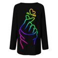 thumbnail image 5 of Qertyioot Cadeau de la Saint-Valentin! Blouse Décontractée à Manches Longues et Col Rond pour Femmes, Imprimé St. Patrick, 5 of 5