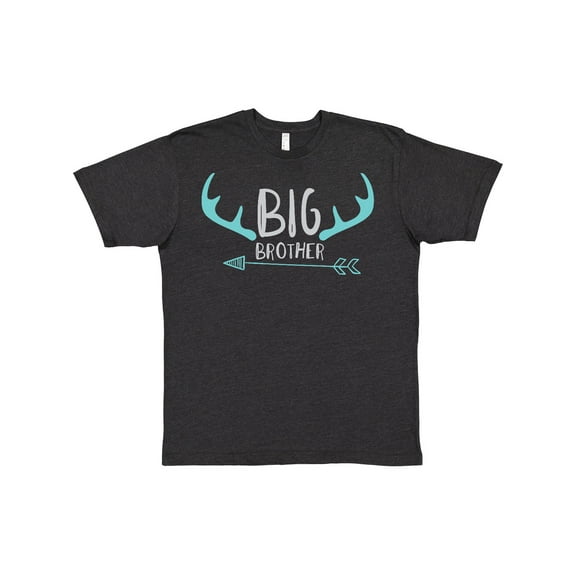 Inktastic Big Brother, Deer Antlers, Arrow - Blue Gray T-Shirt