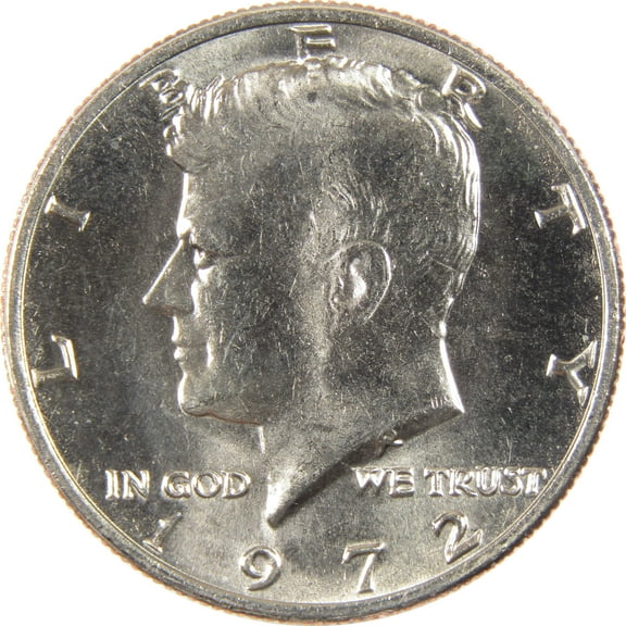 1972 Kennedy Half Dollar Uncirculated Clad 50c Coin