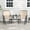 Beige, variant on Costway Outdoor Bistro Sets Double Swing Glider Chair Rocker Glass Table Umbrella Hole Brown