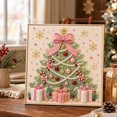 thumbnail image 2 of Christmas Pearl Diamond Art Kits for Adults 03-Pink 5D Pearl Diamond Painting Kit with 4 Festive Designs, DIY Christmas Diamond Art Craft for Home Wall Decor Holiday Gift, 2 of 2