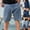 Blue, variant on SBYOJLPB Men's Jeans Shorts Classic Loose Casual Wear with Pockets Denim Shorts