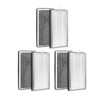 Nispira MA-15R True HEPA Replacement Filter Activated Carbon Compatible with Medify Air MA-15 Air Purifier. 6 Packs