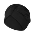 thumbnail image 4 of Women Fashion Solid Lightweight India Hat Muslim Ruffle Beanie Turban Wrap Cap, 4 of 9