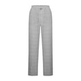 thumbnail image 4 of Women Ribbed Knit Lounge Pants Elastic High Waist Loose Wide Leg Drawstring Pant Fall Comfy Solid Trendy Trousers, 4 of 7