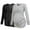 Black/Deep Grey/White Stripe, variant on V Neck Long Sleeve Pregnancy Tops Shirts Maternity Clothes for Women 3-Pack