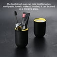 thumbnail image 2 of Inteprter Caja de taza de cepillo de 4 en 1, portátil, reutilizable, para acampar, vacaciones, negocios, Hotel, baño, estuche protector para de Juegos de accesorios de baño, 2 of 6