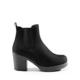 thumbnail image 2 of Bota Chelsea para Mujer DREAM PAIRS con Tacón Grueso Alto Negro, 2 of 7